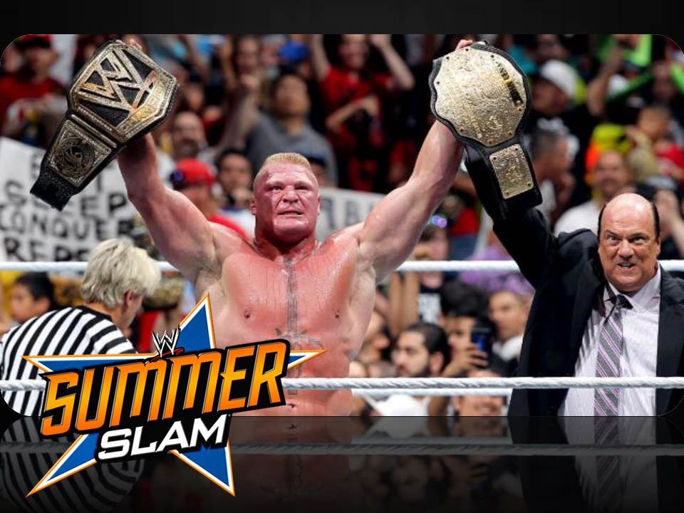 WWE Summerslam 2014 Review: Brock Lesnar Massacres John Cena - YouTube