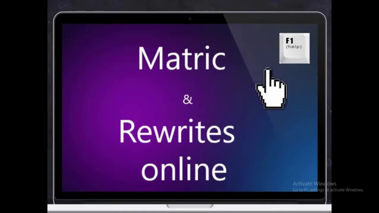 rewrite matric and Matric YouTube online Rewrites rewrite matric and Matric YouTube online Rewrites