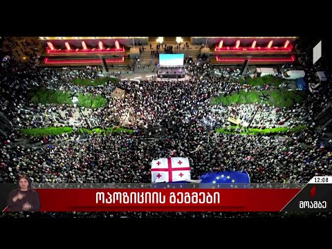 ოპოზიციის გეგმები