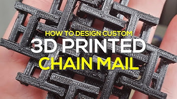 3D Printed CHAIN MAIL (1 Min) with ARRAY Modifier | Blender 2.9 | Custom 3D Printing Design (2020)