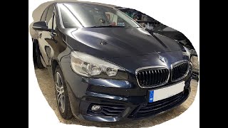 BMW F45 series 2 218d Active Tourer diesel 2016 oil and oil filter replacement