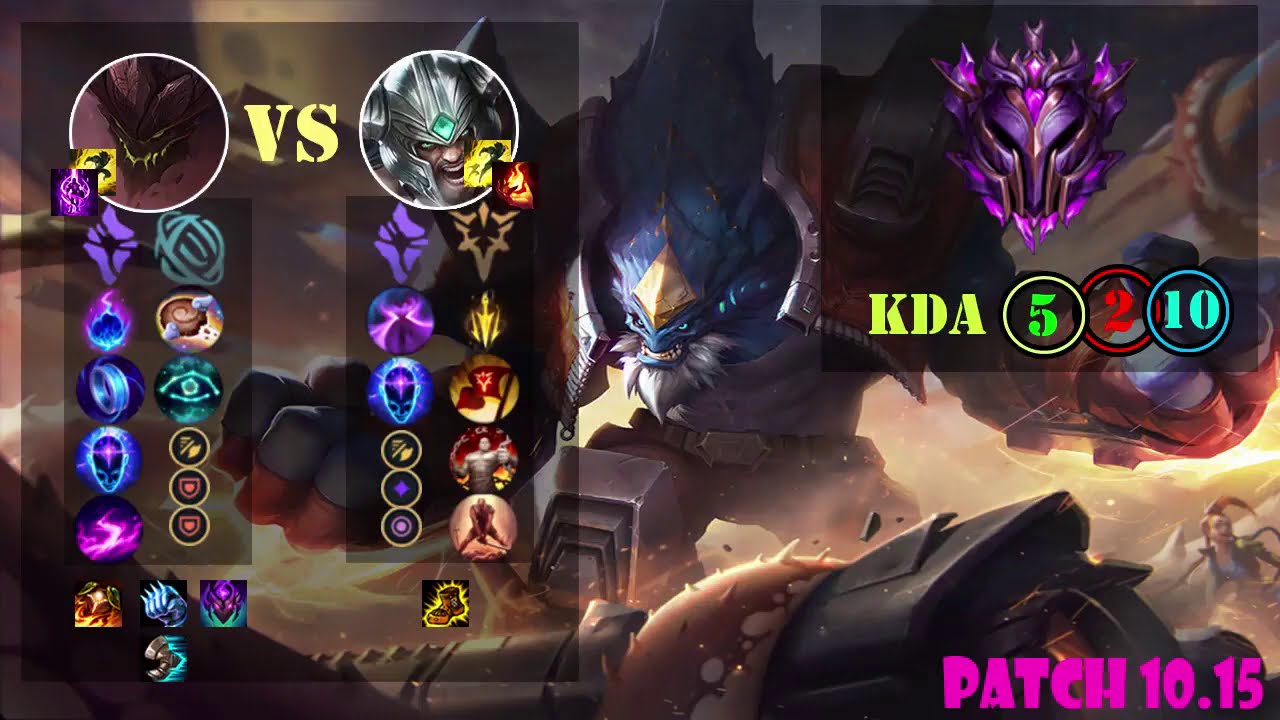 MALPHITE vs TRYNDAMERE TOP LANE - PATCH 10.15