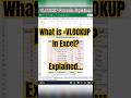 What is VLOOKUP Formula in Excel? Explained | #excel #ytshorts #ytshort #excelformula
