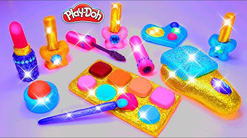 💅 Play Doh Makeup Set How to Make Eyeshadow 💄 Lipstick Nail Polish with Play Doh Fun for Kids