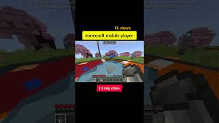 minecraft mobile player 😱 #minecraft #shorts #viral #youtube #trending #subscribe #1million #1k