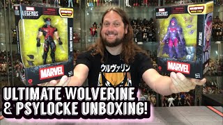Ultimate Wolverine & Psylocke Marvel Legends Unboxing& Review!