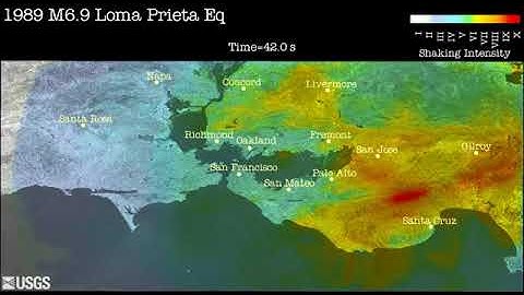 1989 Loma Prieta Earthquake Shakemap Animation