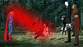 Superman Vs Cartoon Cat, Jason, Freddy, Jeff The Killer, Slenderman
