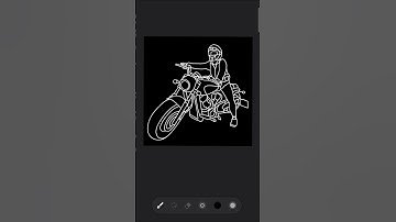 Lineart Motorcycle - Infinite Design #shorts #lineart #infinitedesign