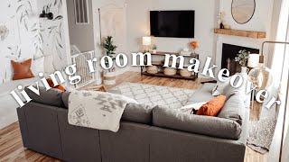 EXTREME LIVING ROOM MAKEOVER 2020! COZY DIY