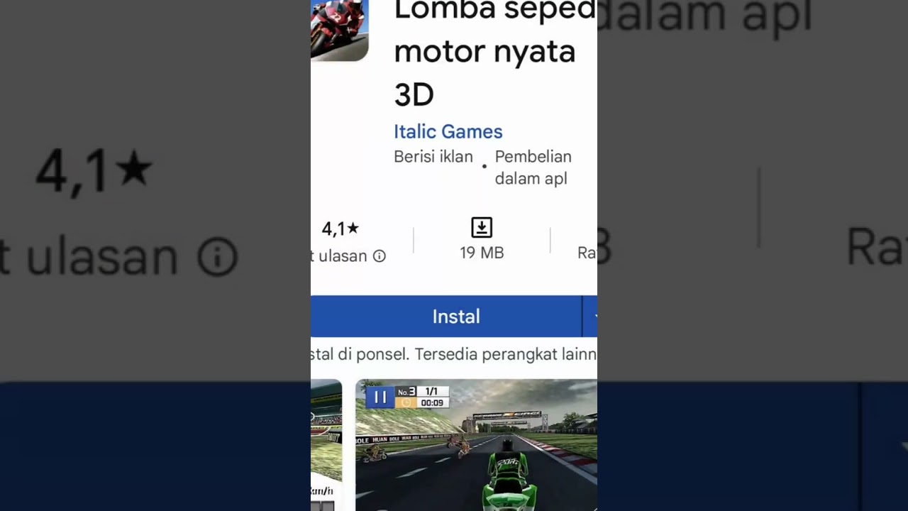 3 ge balap motor dibawah 100 mb
