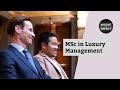 Msc in luxury management  ium