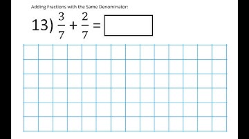 Year 4 Adding Fractions with the Same Denominator