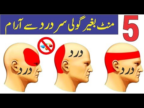 دوا کے بغیر فوری طور پر ایک سر درد سے چھٹکارا حاصل کریں