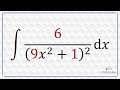integrate(6/(9x^2 +1)^2) dx