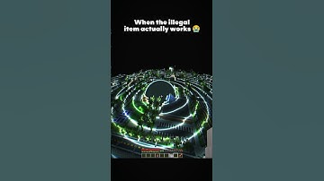 Minecraft: When the Illegal Item Actually Works 🌝 #shorts