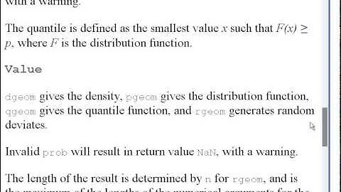 R Programming : The Geometric Probability Distributions