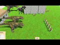 Trex vs army  animal revolt battle simulator