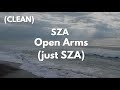 SZA Open Arms Just SZA Clean Lyrics mp3