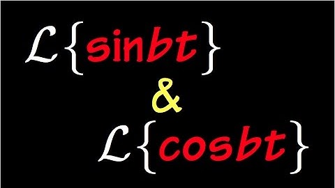 Laplace transforms of sin(bt) and cos(bt), using complex numbers