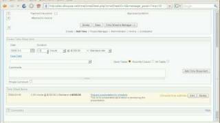 Create and Edit a Timesheet