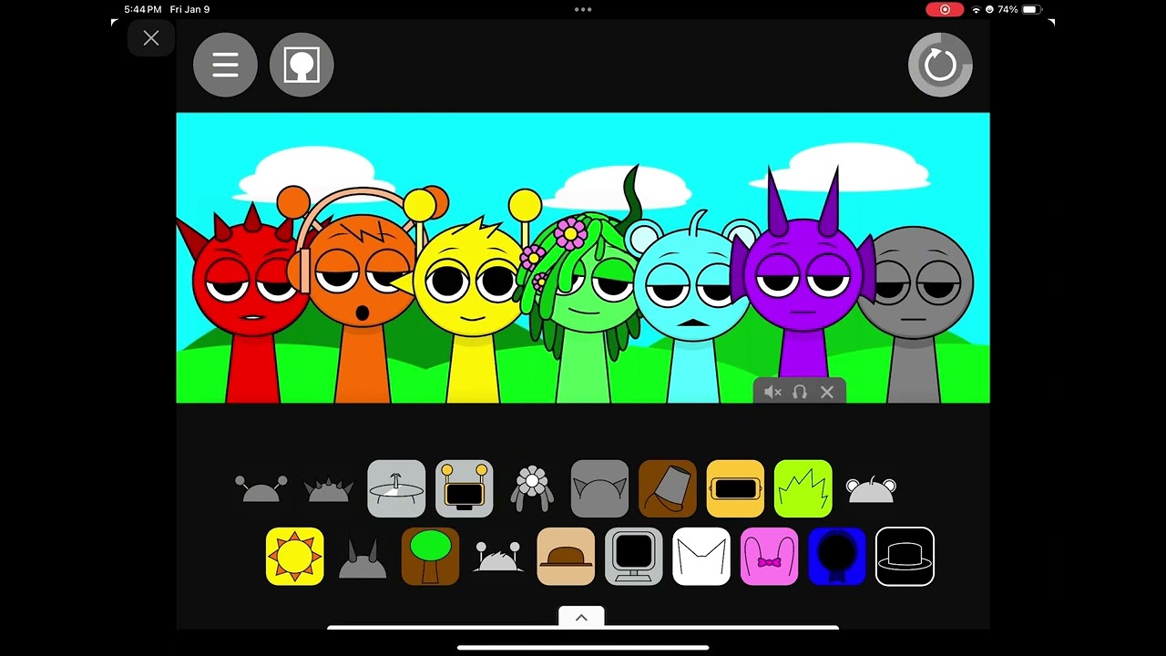 Sprunki music! (Rainbow order) 🌈🦄