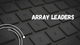 Array Leaders || GFG Problem