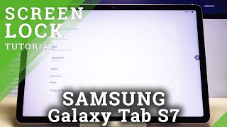 How to Set Up Screen Lock on SAMSUNG Galaxy Tab S7 – Change Screen Lock screenshot 4
