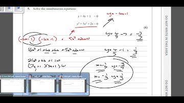 RescorlaMaths Ultimate last minute C1 revision videos 2016 2015 2014 simultaneous equations