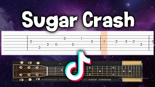 Video thumbnail of "Elyotto - Sugar Crash MEME Song - Guitar tutorial (TAB)"