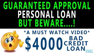 Bad Credit $4000 Personal Loan | Guaranteed Approval | OppLoans Review