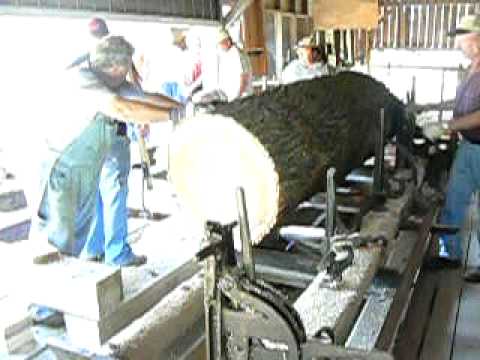 Loading Log into Geldner Sawmill