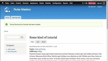 Rules Mastery 03 -- Drupal points for creating content (demo)