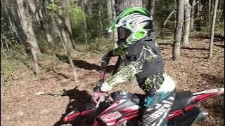 Nathan says he can ride the 140 TR like a pro now...we'll see!?