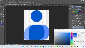 How to make GOOGLE CONTACT logo in Photoshop cc | Easy and Simple method