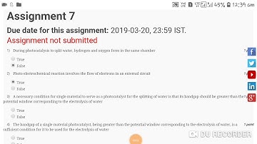Nptel Assignment 7 solution