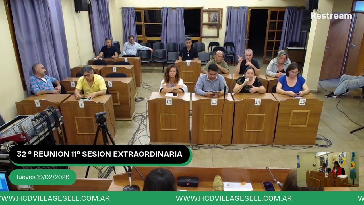 32º REUNION 11º SESION EXTRAORDINARIA