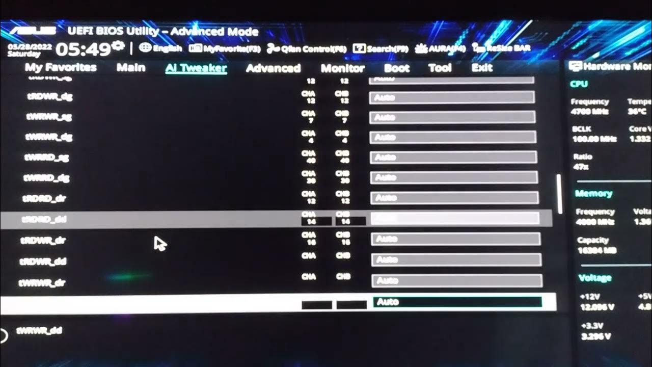 Quick Bios overview Asus Prime Z690p Wifi D4 motherboard YouTube