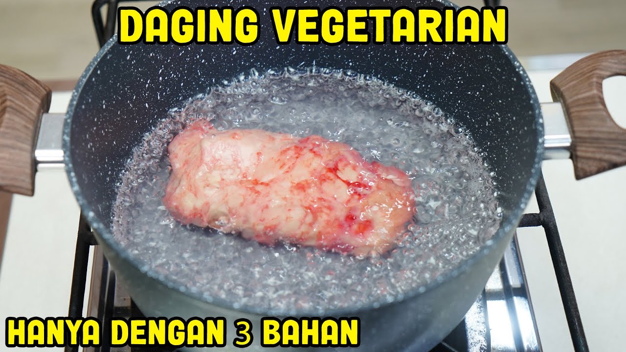 Hanya Dengan 3 bahan | Daging Vegetarian Hanya Dengan 3 bahan | Daging Vegetarian