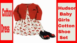 Hudson Baby Girls' Cotton Dress, Cardigan and Shoe Set | Hudson Baby Girls' Cotton ,  and Shoe Set screenshot 5