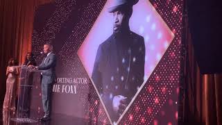 Jamie Foxx shares why he never visited his dad in prison, during AAFCA acceptance sppech