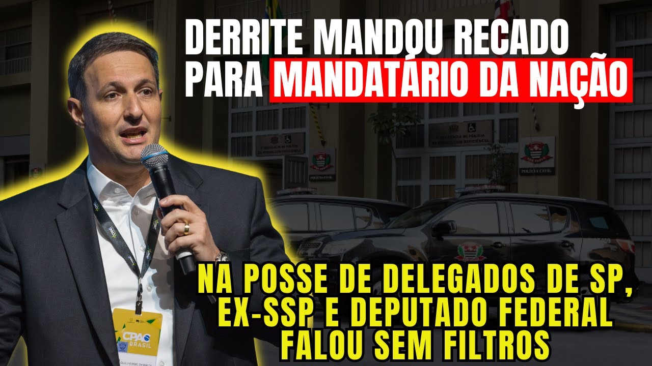 Fala de Derrite na Posse de Delegados em SP!