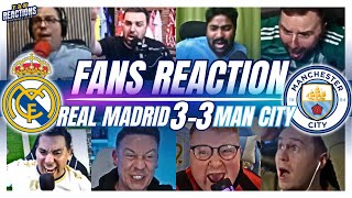 MAN CITY FANS REACTION TO REAL MADRID 3-3 MAN CITY | CHAMPIONS LEAGUE
