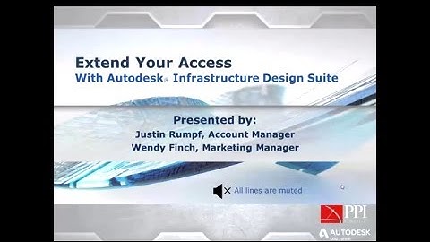 WEBCAST Extend Your Access with Autodesk Infrastructure Design Suite