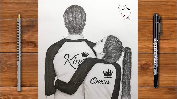 How to Draw Traditional Romantic Couple Very Easy