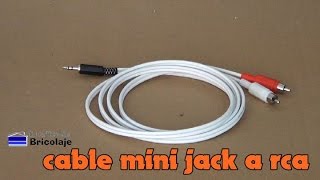 Cómo HACER cable MINI JACK a RCA ❤