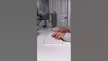 obsessed w/ my new keyboard from Rapoo🤍 #asmr #asmrsounds #desksetup #officemouse #keyboard #short