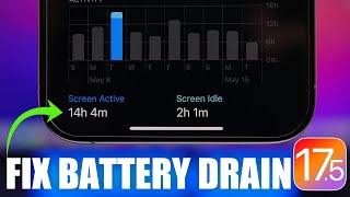 iOS 17.5  How To FIX Battery DRAIN on iPhone!