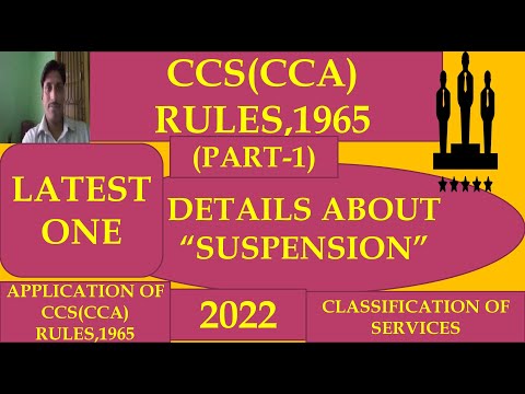 CCS(CCA) RULES,1965 (PART-1)