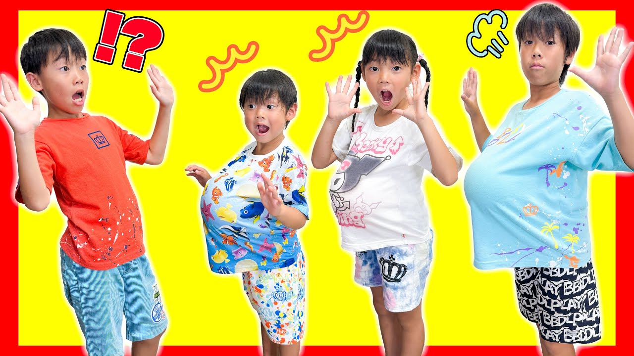 【寸劇】魔女のおやつを食べたらお腹が大きくなっちゃった＞＜みんなで協力して助けよう！